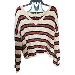 Orange and cream Wild Fable sweater